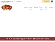 Tablet Screenshot of cleoartclub.com.ar